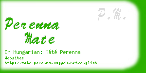 perenna mate business card